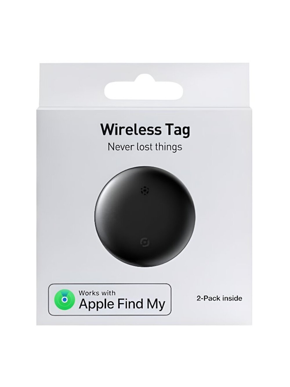 2-Pack Air Tracker Tags, [Apple MFi Certified] Works with Apple Find My - F2